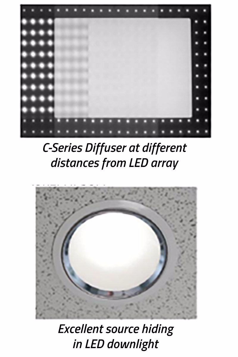 Bright View Technologies Diffuser Distances